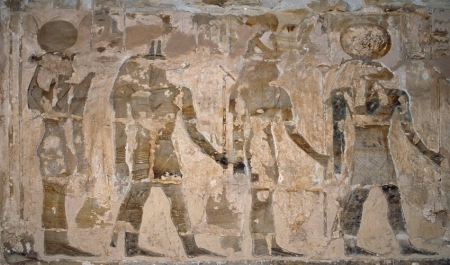Fresque du temple d'Ain al-Maftala